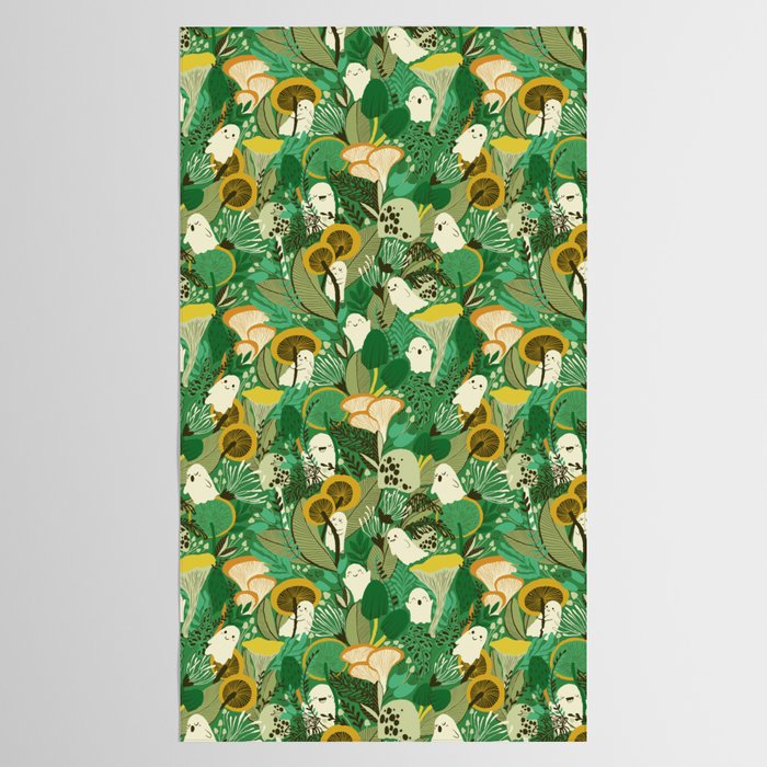 Ghost Forest Green Tablecloth Gallery Image 2