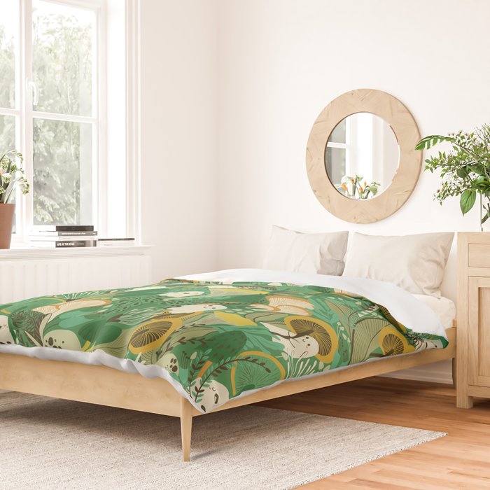 Ghost Forest Green Duvet Cover Gallery Image 2