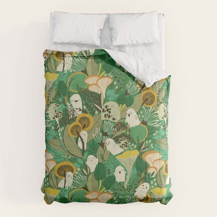 Ghost Forest Green Comforter Gallery Image 6