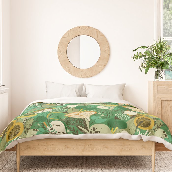 Ghost Forest Green Duvet Cover Gallery Image 3