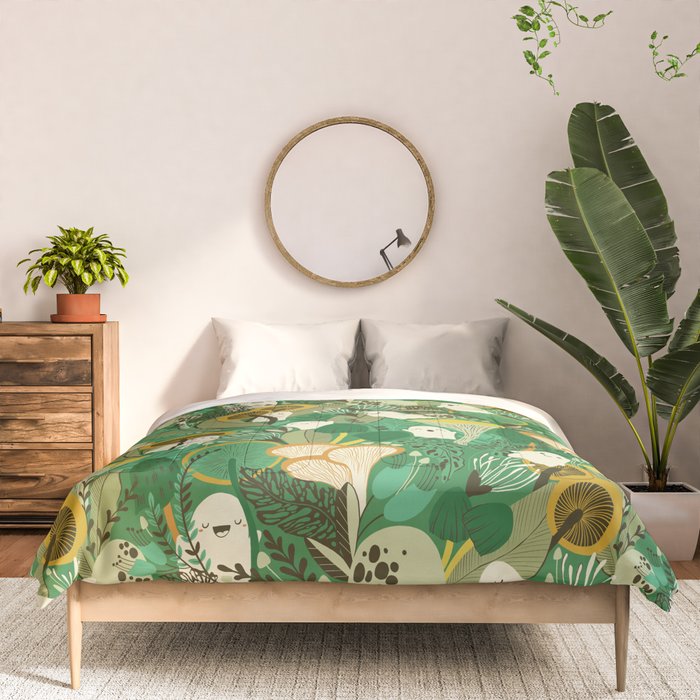 Ghost Forest Green Comforter Gallery Image 3