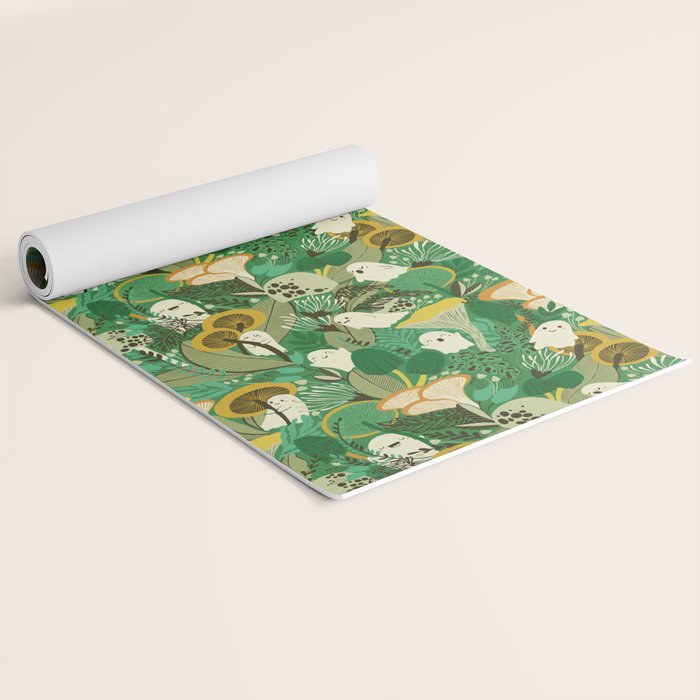 Ghost Forest Green Yoga Mat Gallery Image 2