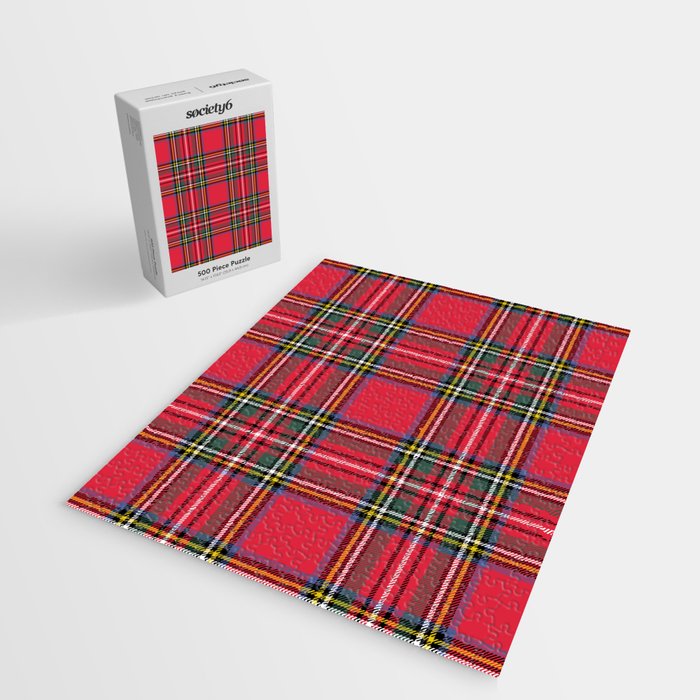 Red Tartan Jigsaw Puzzle Gallery Image 2
