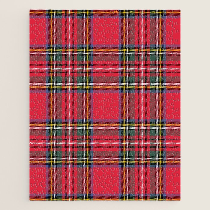 Red Tartan Jigsaw Puzzle Gallery Image 1