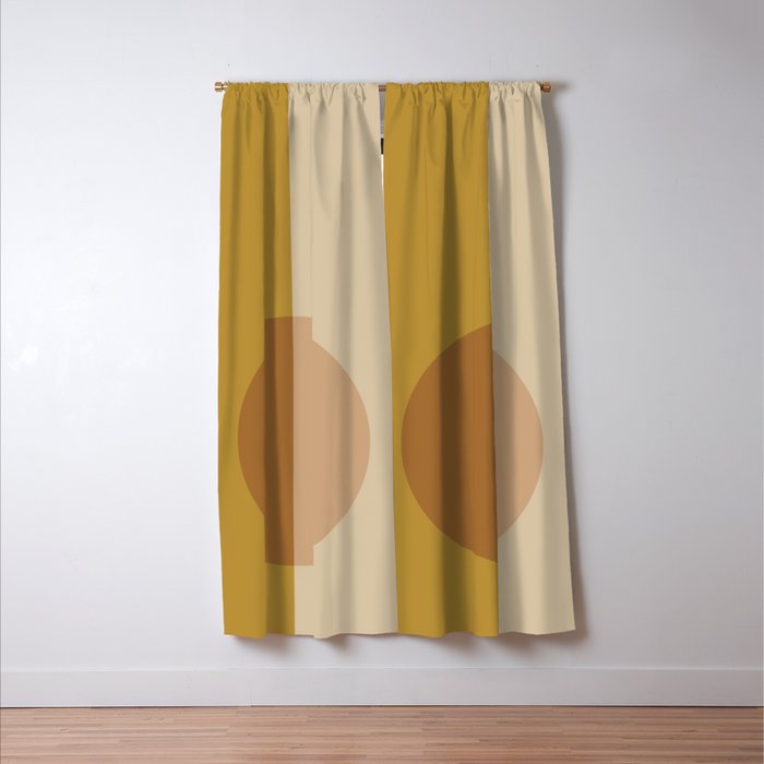 Color Block Abstract VII Window Curtain Gallery Image 3