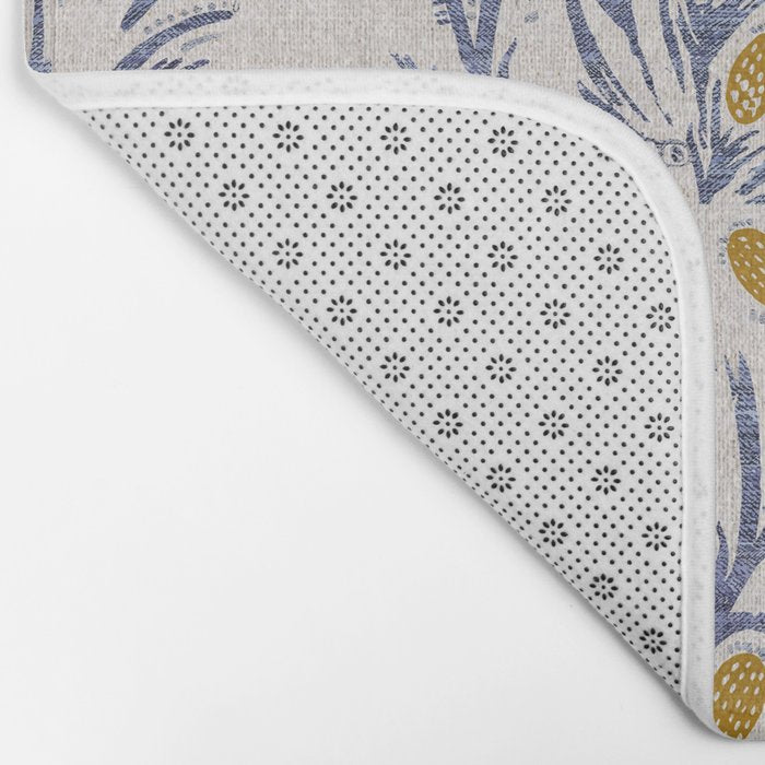 FRENCH LINEN THISTLE Bath Mat Gallery Image 2