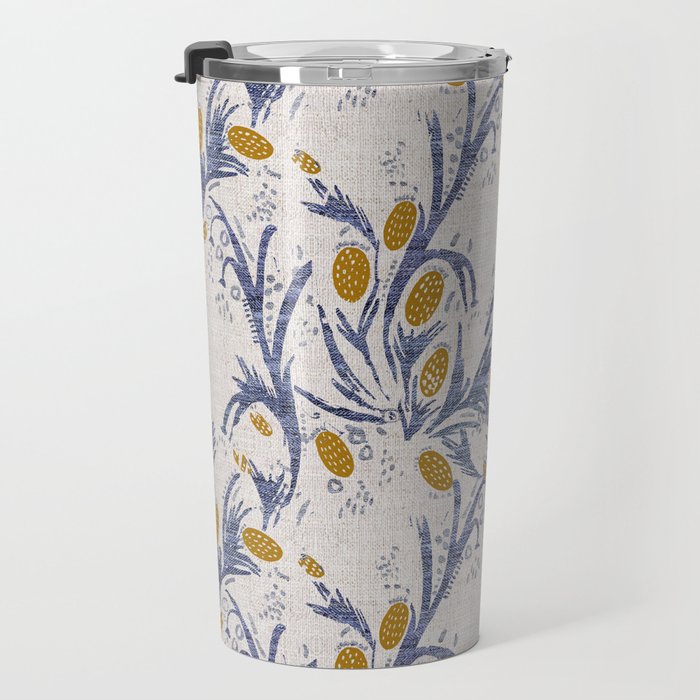 FRENCH LINEN THISTLE Travel Mug Gallery Image 3
