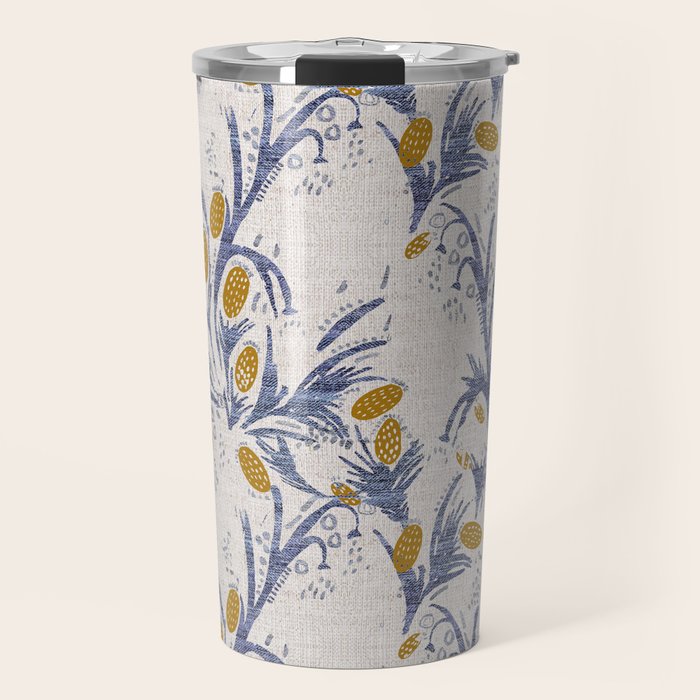 FRENCH LINEN THISTLE Travel Mug Gallery Image 1