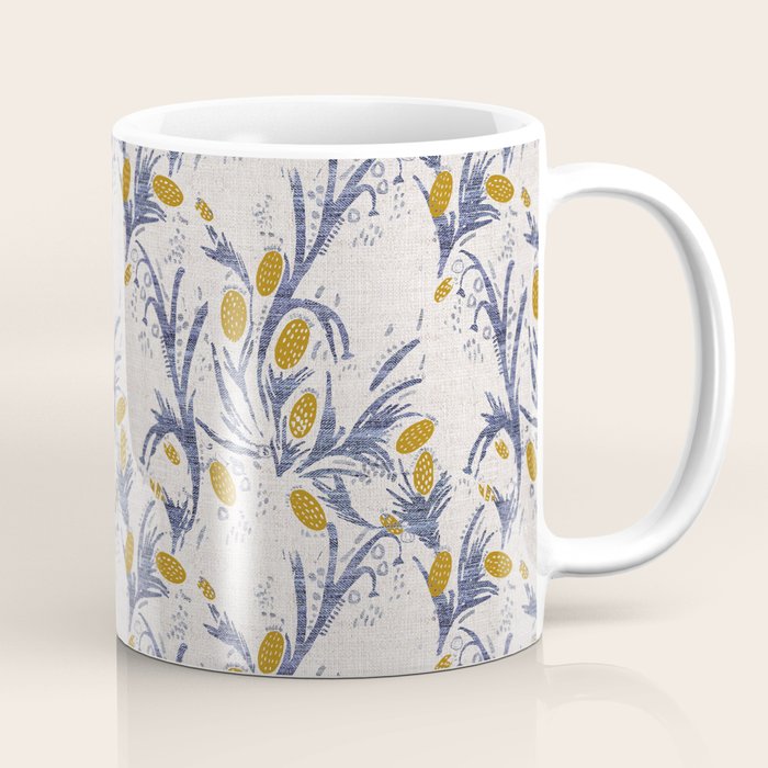 FRENCH LINEN THISTLE Coffee Mug Gallery Image 1