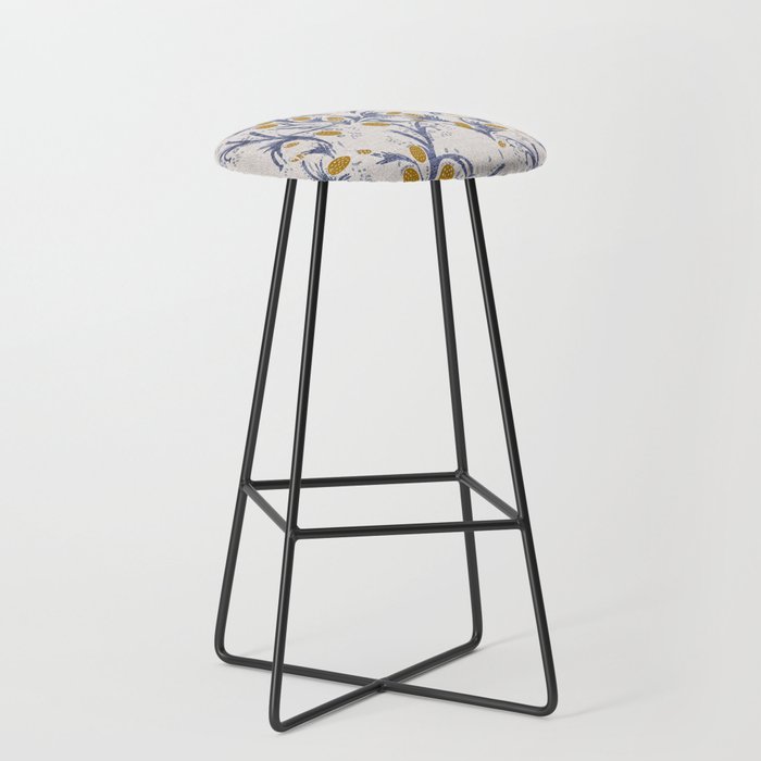 FRENCH LINEN THISTLE Stool Gallery Image 1