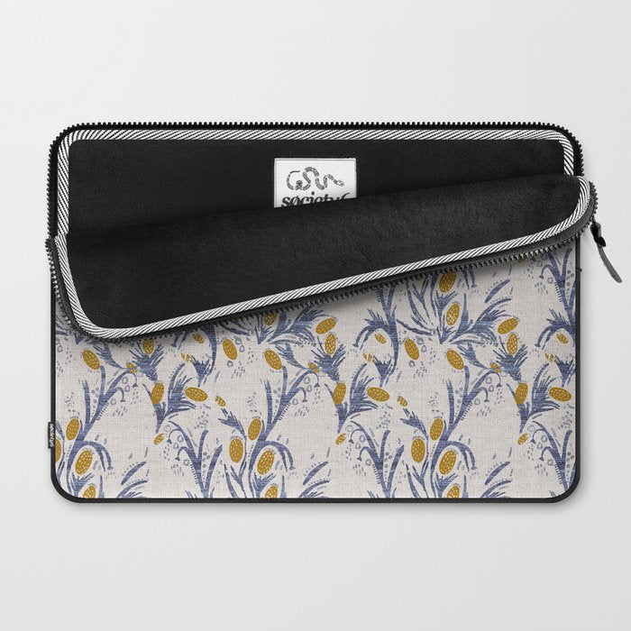FRENCH LINEN THISTLE Laptop Sleeve Gallery Image 2