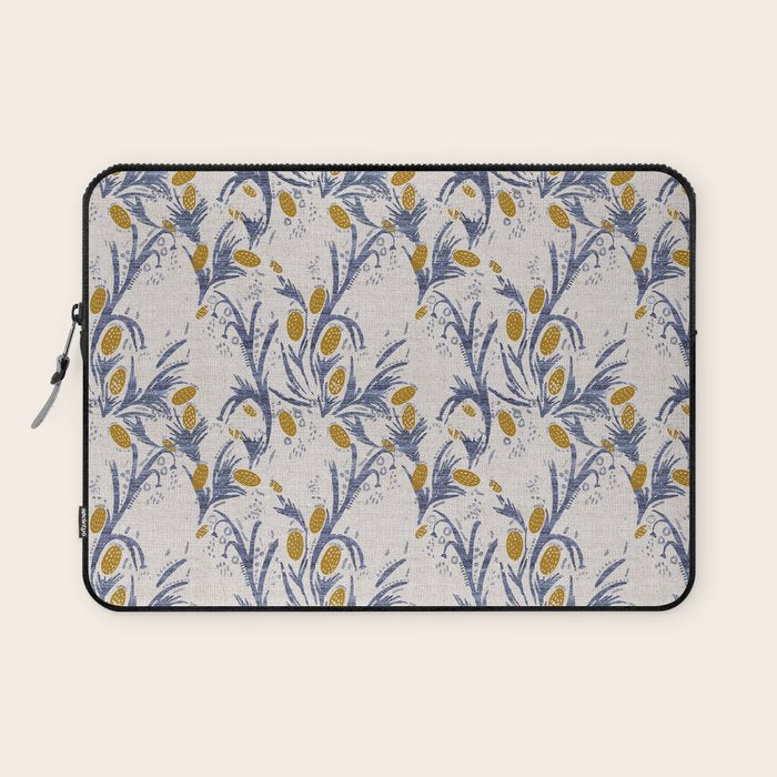 FRENCH LINEN THISTLE Laptop Sleeve Gallery Image 1