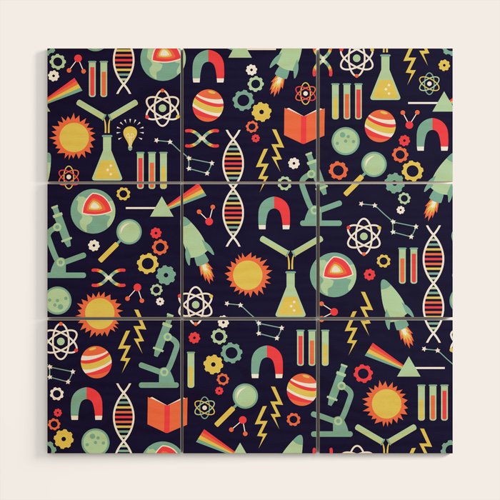 Science Studies Wood Wall Art Gallery Image 1