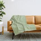 Cancer Zodiac Star Constellation Line Art Soft Green Throw Blanket Gallery Image 1