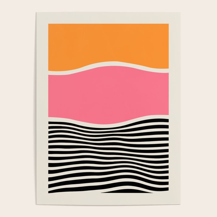 Wavy Ripples: Mid Century Edition Poster Gallery Image 1