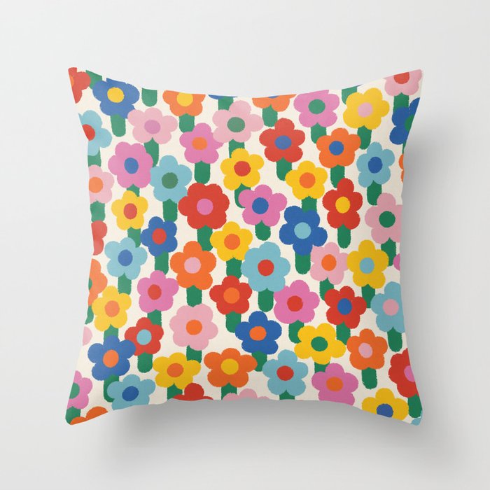 Summer Garden #5 Throw Pillow Gallery Image 6