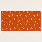 Goodnight Sky - pink and rust Desk Mat Gallery Image 3