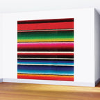 Serape Red  Wall Mural Gallery Image 2