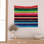Serape Red  Wall Tapestry Gallery Image 2