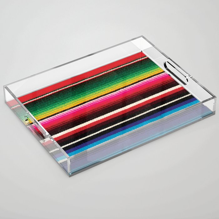 Serape Red  Acrylic Tray Gallery Image 1