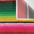 Serape Red  Wall Tapestry Gallery Image 3