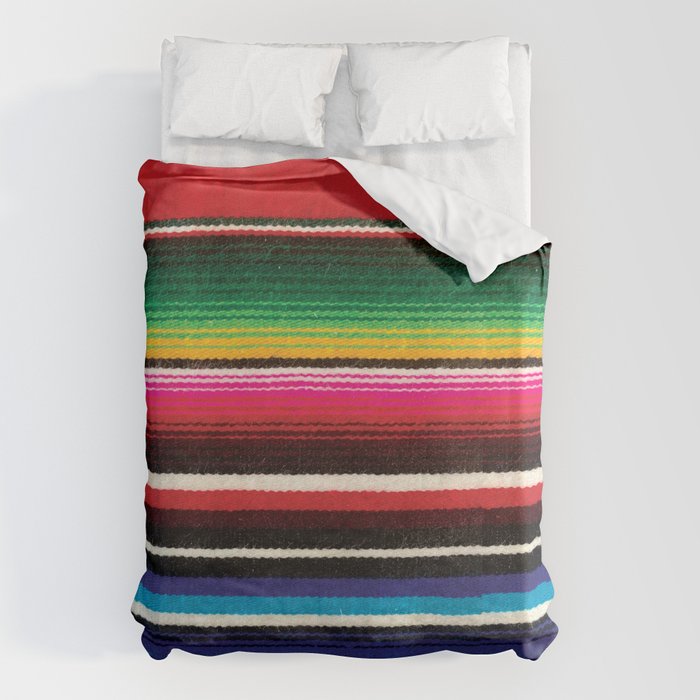 Serape Red  Duvet Cover Gallery Image 1