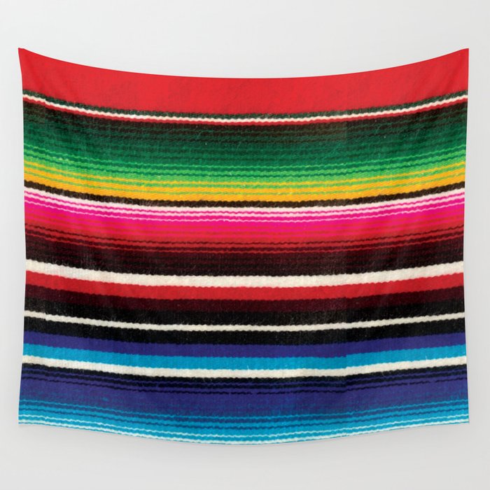 Serape Red  Wall Tapestry Gallery Image 4