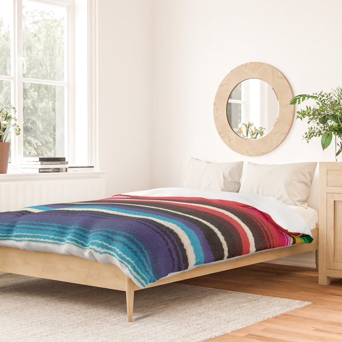 Serape Red  Duvet Cover Gallery Image 2