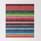 Serape Red  Throw Blanket Gallery Image 2