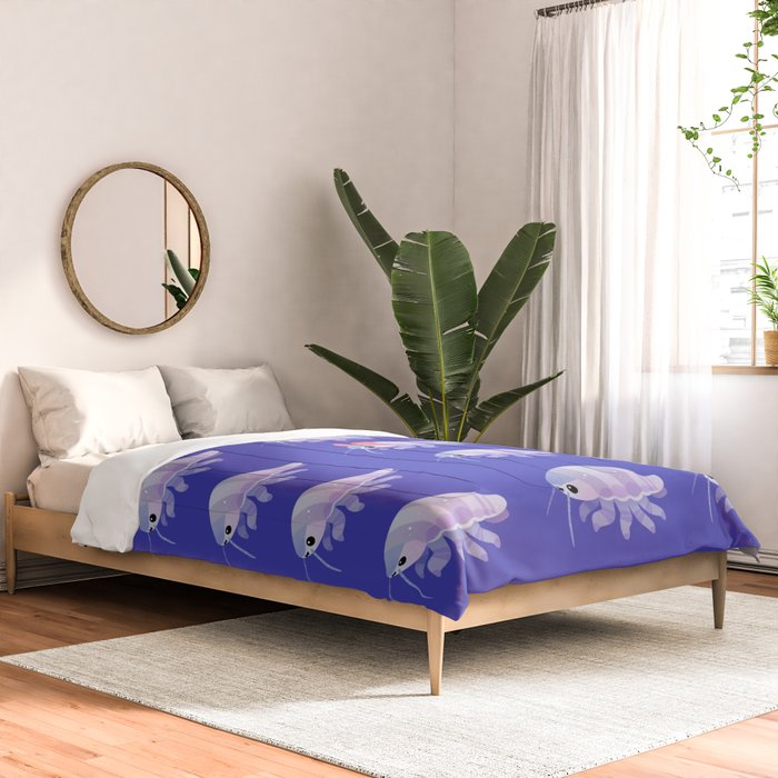 Ribbon giant isopod Comforter Gallery Image 2