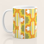 '70's Summer' Orange Yellow Green Coffee Mug Gallery Image 3