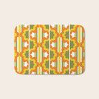 '70's Summer' Orange Yellow Green Bath Mat Gallery Image 1