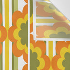 '70's Summer' Orange Yellow Green Wall Tapestry Gallery Image 3