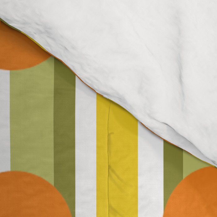 '70's Summer' Orange Yellow Green Comforter Gallery Image 4
