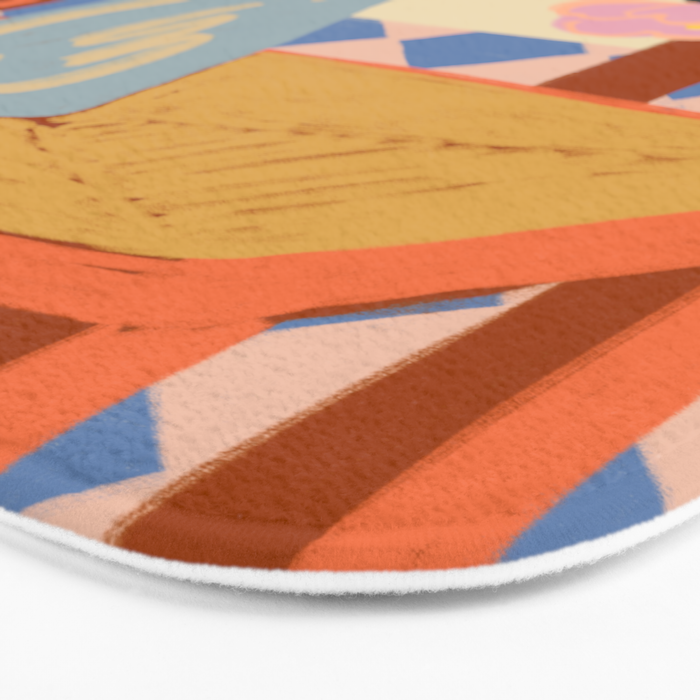 FLOWERS ON A CHAIR Bath Mat Gallery Image 3