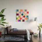 Confetti Checkerboard Wood Wall Art Gallery Image 2