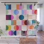 Confetti Checkerboard Wall Mural Gallery Image 1