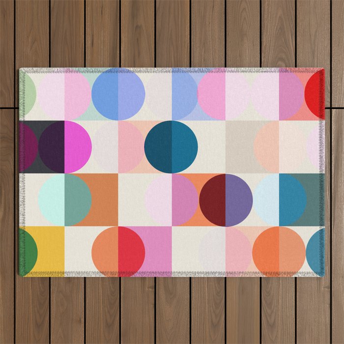 Confetti Checkerboard Outdoor Rug Gallery Image 1