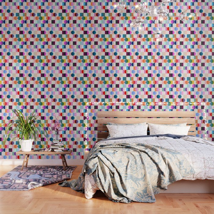 Confetti Checkerboard Wallpaper Gallery Image 1