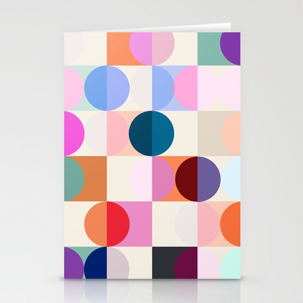 Confetti Checkerboard Stationery Card Gallery Image 2