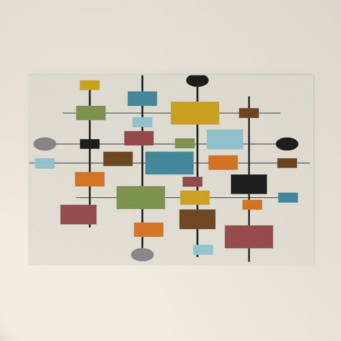 Mid-Century Modern Art 1.3 Welcome Mat Gallery Image 1