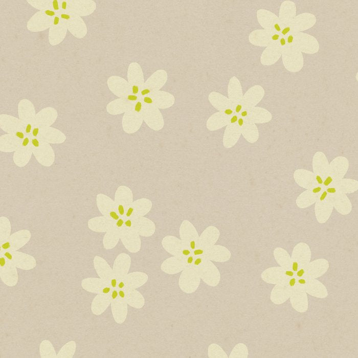 Tiny Flowers / Beige & Lime Coffee Mug Gallery Image 2