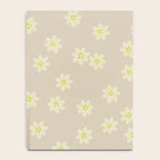 Tiny Flowers / Beige & Lime Notebook Gallery Image 4