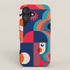 Girls in Colorful Shadows iPhone Case Gallery Image 1