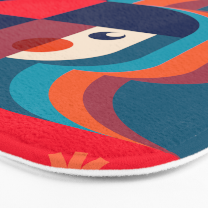 Girls in Colorful Shadows Bath Mat Gallery Image 3