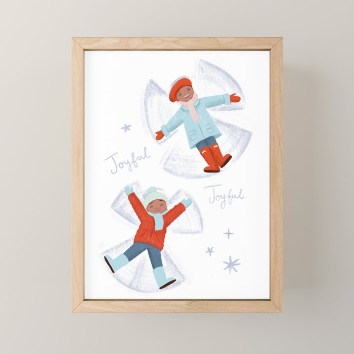Snow Angels Mini Art Print Gallery Image 1