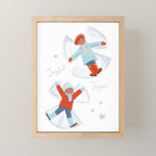 Snow Angels Mini Art Print Gallery Image 1