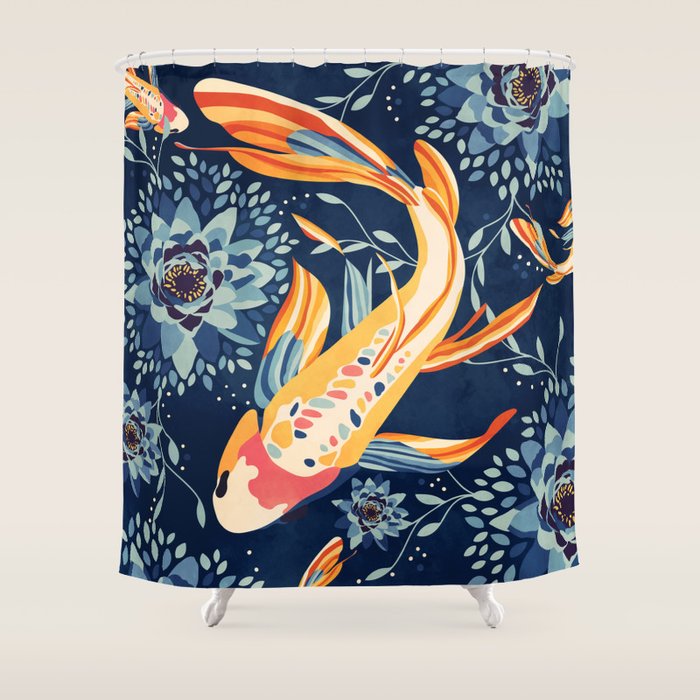 The Lotus Pond Shower Curtain Gallery Image 1