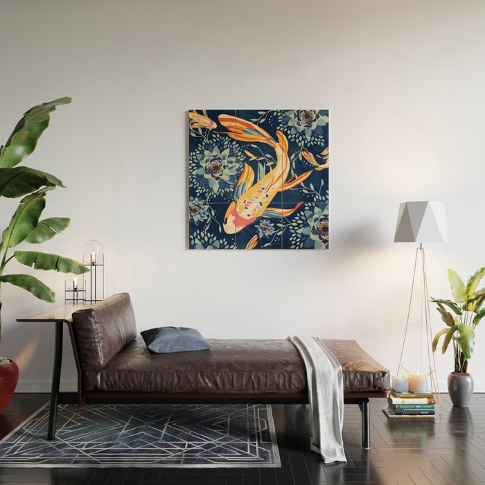 The Lotus Pond Wood Wall Art Gallery Image 2