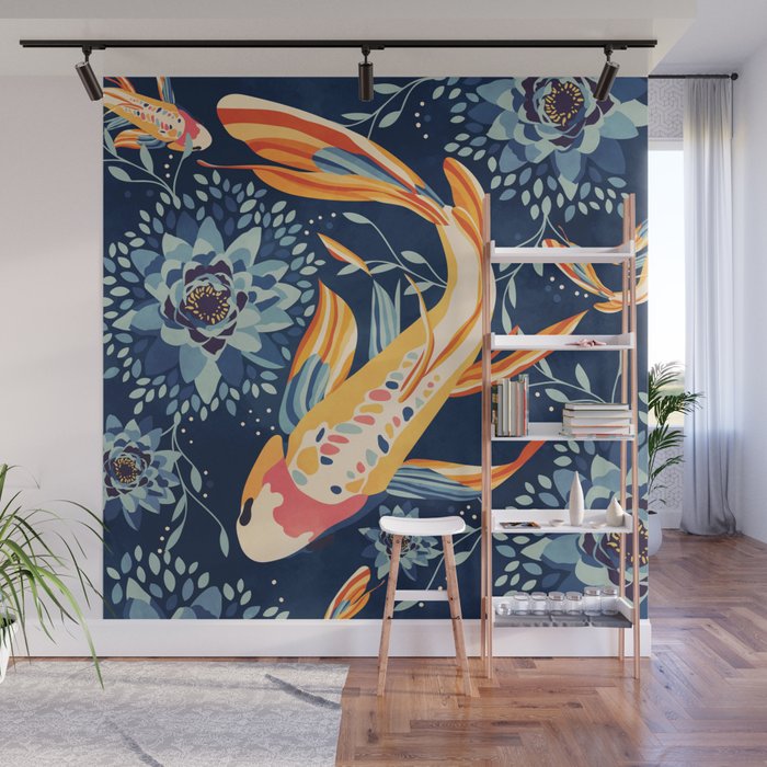 The Lotus Pond Wall Mural Gallery Image 1